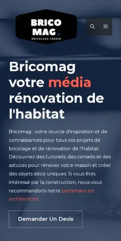Anteprima del sito BricoMag, media di Francia per articoli sponsorizzati
