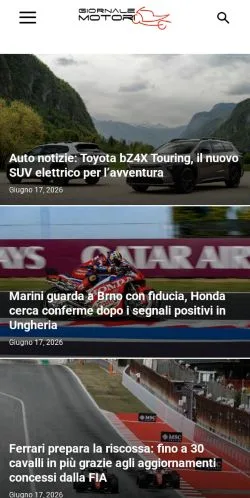 Anteprima del sito Giornale Motori, media di Italia per articoli sponsorizzati