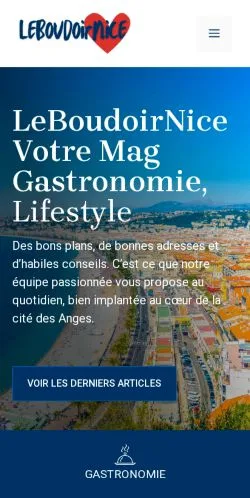 Anteprima del sito Le Boudoir Nice, media di Francia per articoli sponsorizzati