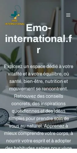 Anteprima del sito Emo-international.fr, media di Francia per articoli sponsorizzati