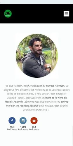 Anteprima del sito Le Blog du Marais Poitevin, media di Francia per articoli sponsorizzati