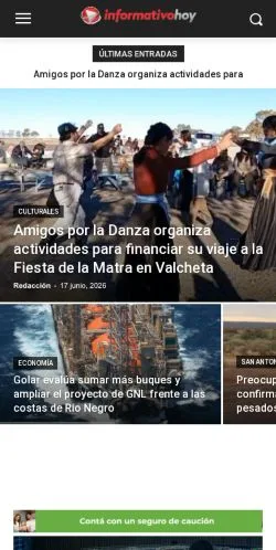 Anteprima del sito InformativoHoy, media di Argentina per articoli sponsorizzati