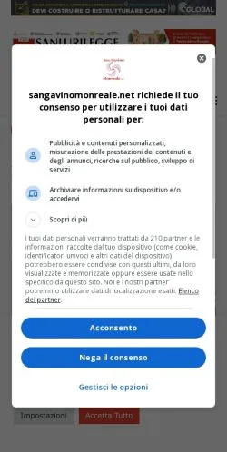 Podgląd witryny San Gavino Monreale . Net, medium z kraju Włochy do artykułów sponsorowanych