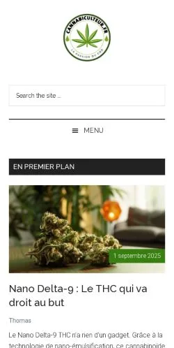 Anteprima del sito Cannabiculteur, media di Francia per articoli sponsorizzati