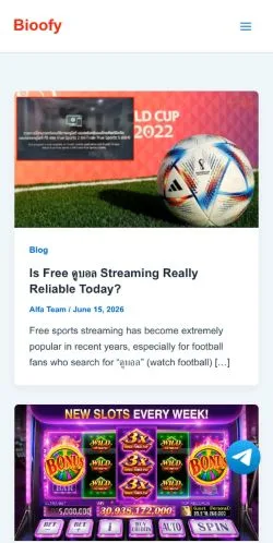スポンサード記事向けのアメリカ合衆国メディア、Bioofy Biographiesのサイトプレビュー