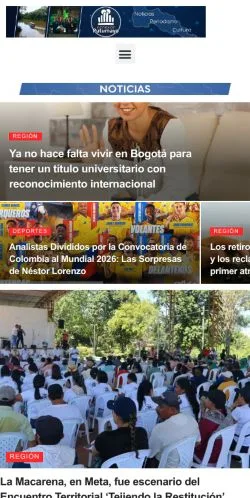 Anteprima del sito Conexión Putumayo, media di Spagna per articoli sponsorizzati