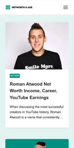 Anteprima del sito Net Worth And Age, media di Stati Uniti per articoli sponsorizzati