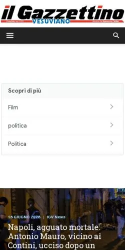 스폰서 기사용 이탈리아 매체 il Gazzettino vesuviano 사이트 미리보기