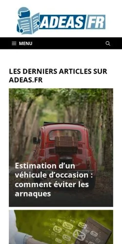 Vorschau der Website Adeas, Medium aus Frankreich für gesponserte Artikel