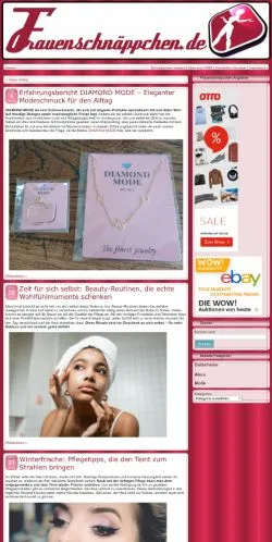 Anteprima del sito FrauenSchnäppchen, media di Germania per articoli sponsorizzati