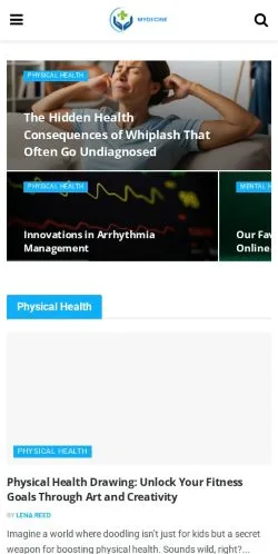 Aperçu du site Mydecine, média de États-Unis pour articles sponsorisés