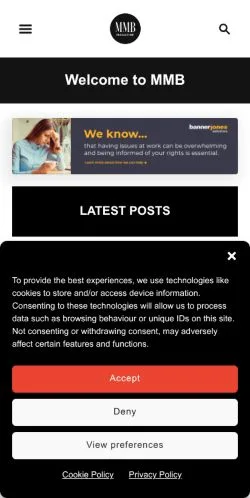 Anteprima del sito MMB Working Mums, media di Regno Unito per articoli sponsorizzati