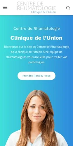 스폰서 기사용 프랑스 매체 Centre De Rhumatologie L'Union 사이트 미리보기