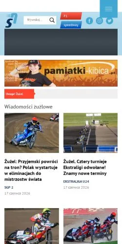 Anteprima del sito SpeedwayNews, media di Polonia per articoli sponsorizzati