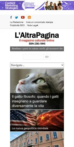 Anteprima del sito L'Altra Pagina, media di Italia per articoli sponsorizzati