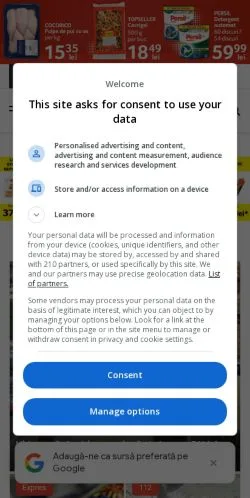 Forhåndsvisning av nettstedet MyTex, medium fra Romania for sponsede artikler