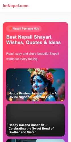 Forhåndsvisning af ImNepal, medie fra USA til sponsorerede artikler