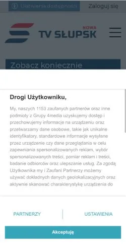 Anteprima del sito TV Słupsk, media di Polonia per articoli sponsorizzati