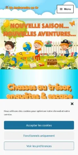 스폰서 기사용 프랑스 매체 Anniversaire En Or 사이트 미리보기