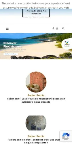 Podgląd witryny Indian Ocean, medium z kraju Stany Zjednoczone do artykułów sponsorowanych