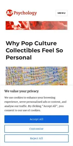 Voorbeeld van de site AP Psychology Community, medium uit Verenigde Staten voor gesponsorde artikelen
