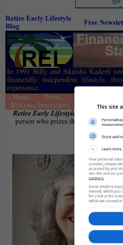 Anteprima del sito Retire Early Lifestyle, media di Stati Uniti per articoli sponsorizzati