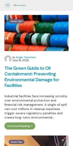 Anteprima del sito The Environmental Blog, media di Stati Uniti per articoli sponsorizzati