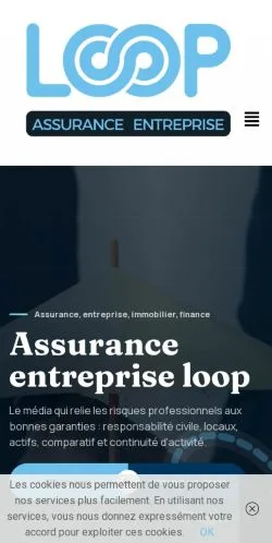 Anteprima del sito Assurance entreprise loop, media di Francia per articoli sponsorizzati
