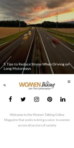 Anteprima del sito Women Talking Online, media di Regno Unito per articoli sponsorizzati