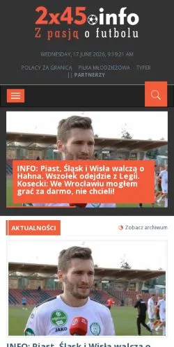 Podgląd witryny 2x45, medium z kraju Polska do artykułów sponsorowanych
