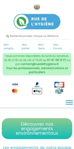 Anteprima del sito Rue de l'Hygiène, media di Francia per articoli sponsorizzati