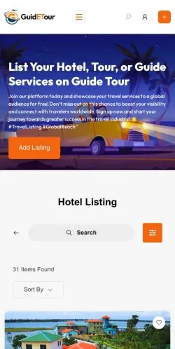 Anteprima del sito Guide Tour, media di India per articoli sponsorizzati