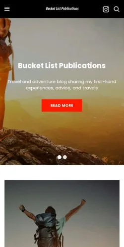 Podgląd witryny Bucketlist Publications, medium z kraju Stany Zjednoczone do artykułów sponsorowanych