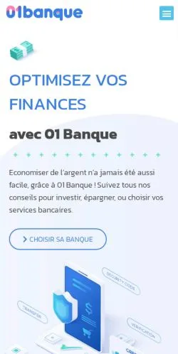 Vista previa del sitio 01 Banque, medio de Francia para artículos patrocinados