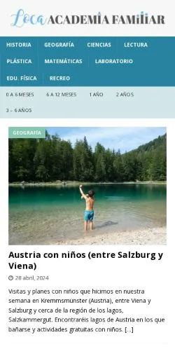 Anteprima del sito Blog Loca Academia Familiar, media di Spagna per articoli sponsorizzati