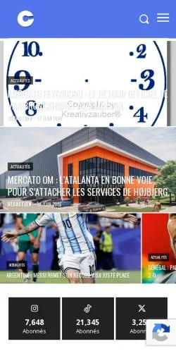 Anteprima del sito Culturap, media di Francia per articoli sponsorizzati