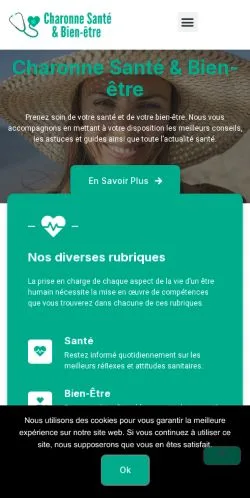Anteprima del sito Charonne Santé & Bien-être, media di Francia per articoli sponsorizzati