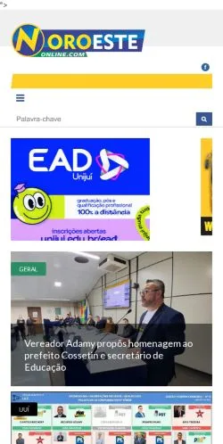 Podgląd witryny NoroesteOnline, medium z kraju Brazylia do artykułów sponsorowanych
