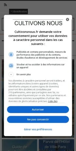 Anteprima del sito Cultivonsnous, media di Francia per articoli sponsorizzati