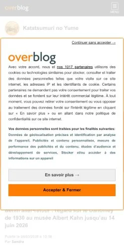 Anteprima del sito Katatsumuri No Yume, media di Francia per articoli sponsorizzati