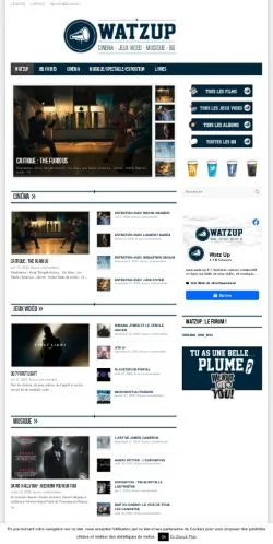 Anteprima del sito Watz Up, media di Francia per articoli sponsorizzati