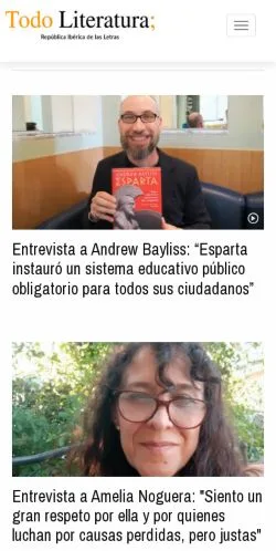 Anteprima del sito Todoliteratura, media di Spagna per articoli sponsorizzati