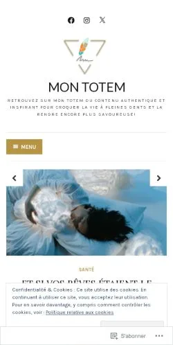 스폰서 기사용 프랑스 매체 Mon Totem 사이트 미리보기