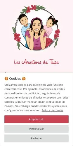Anteprima del sito Las Aventuras de Taisa, media di Spagna per articoli sponsorizzati