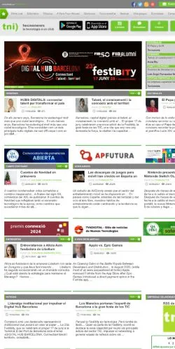 Anteprima del sito TECNONEWS, media di Spagna per articoli sponsorizzati