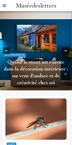Anteprima del sito Muséedeslettres, media di Francia per articoli sponsorizzati