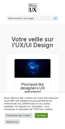 Podgląd witryny Blog UX, medium z kraju Francja do artykułów sponsorowanych