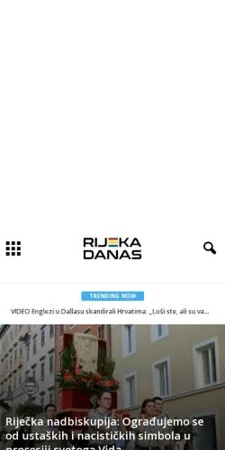 Podgląd witryny Rijeka Danas, medium z kraju Stany Zjednoczone do artykułów sponsorowanych