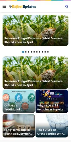 Anteprima del sito Rajkotupdates, media di Stati Uniti per articoli sponsorizzati