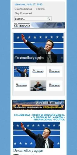 Anteprima del sito El Cotidiano, media di Spagna per articoli sponsorizzati